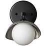 4_Hubbardton Forge Brooklyn 8" High Black Wall Sconce more views