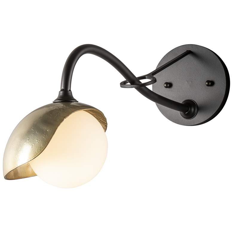 Image 1 Hubbardton Forge Brooklyn 9 1/2" High Black Wall Sconce