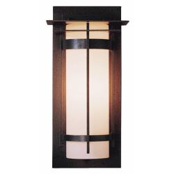 Hubbardton Forge Capped Banded 16 1/4&quot; High Wall Light