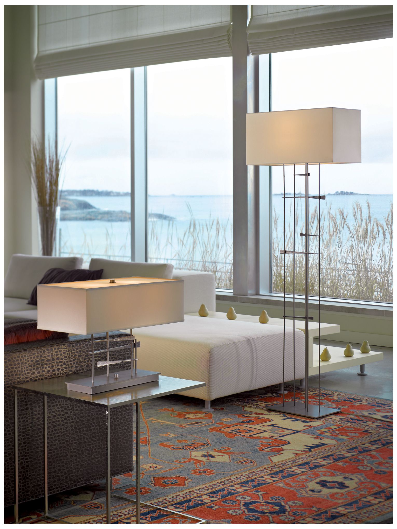Image 3 Hubbardton Forge Cavaletti 15 1/2"H Dark Smoke Modern Table Lamp more views