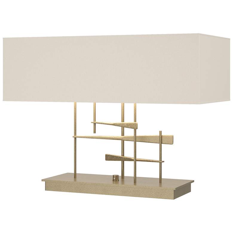 Image 1 Hubbardton Forge Cavaletti 20" Wide Soft Gold Modern Accent Table Lamp