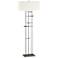 Hubbardton Forge Cavaletti 65 1/4" Anna Shade and Bronze Floor Lamp