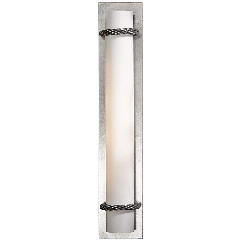 Image 1 Hubbardton Forge Cavo 24 inch High Vintage Platinum Wall Sconce