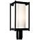 Hubbardton Forge Cela 18 1/2" High Black Outdoor Post Light