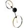 Hubbardton Forge Celesse 29 3/4"H Black 2-Light Wall Sconce