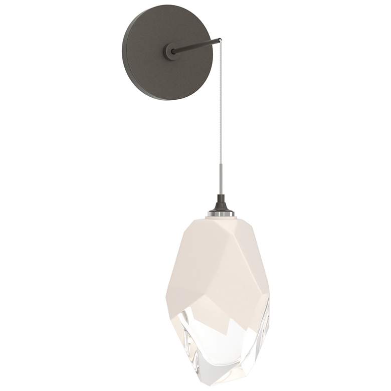 Image 1 Hubbardton Forge Chrysalis 11 1/2"H Dark Smoke Wall Sconce