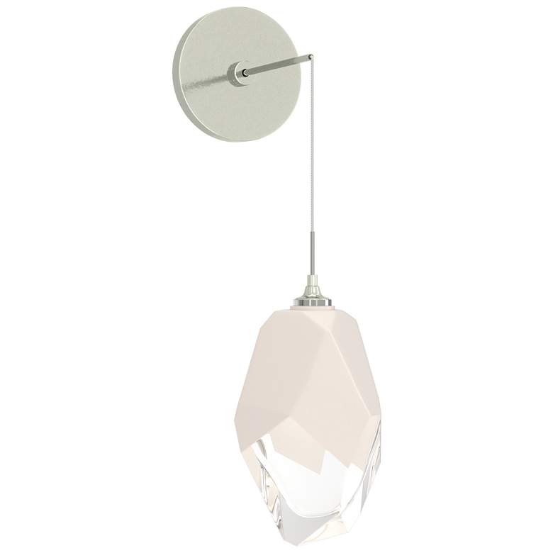 Image 1 Hubbardton Forge Chrysalis 11 1/2"H Sterling LED Wall Sconce