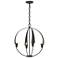 Hubbardton Forge Cirque 19"W Natural Iron 4-Light Chandelier