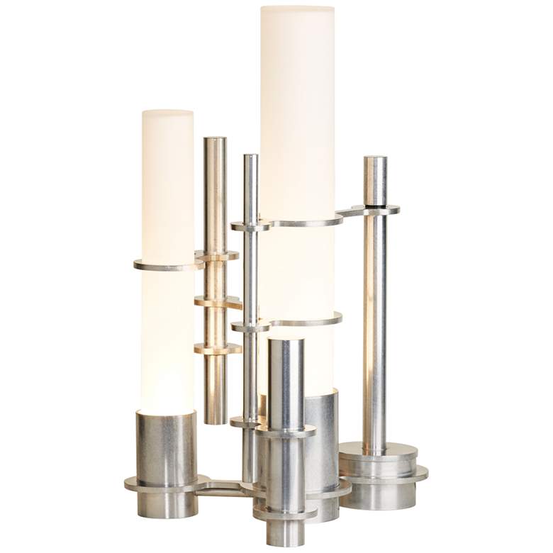 Image 1 Hubbardton Forge Cityscape Polished Aluminum Table Lamp