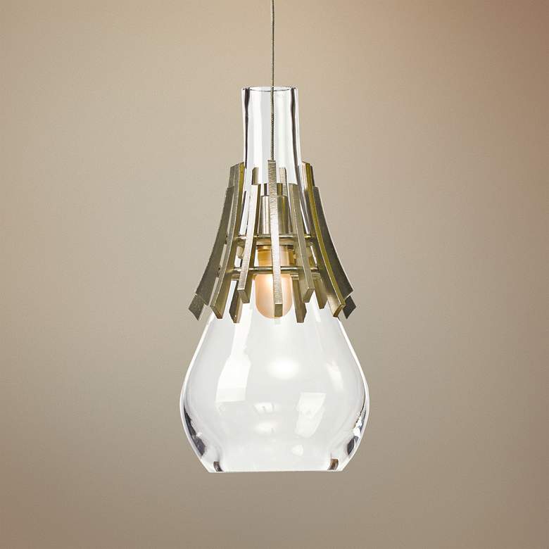 Image 1 Hubbardton Forge Colette Soft Gold 6 inchW Mini Pendant