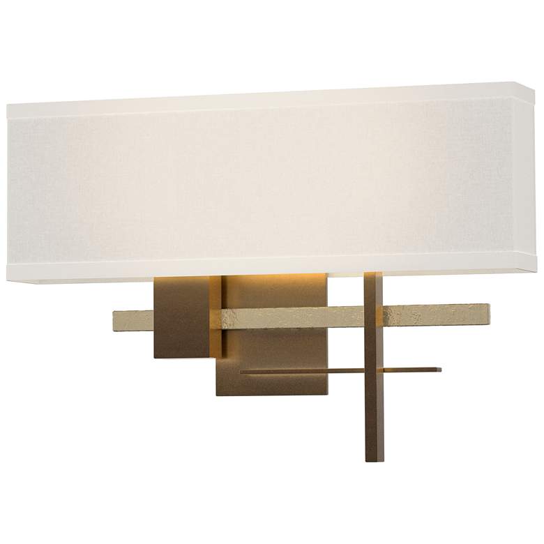 Image 1 Hubbardton Forge Cosmo 11 1/4" Hide Bronze Wall Sconce