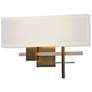 Hubbardton Forge Cosmo 11 1/4" Hide Bronze Wall Sconce
