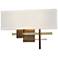 Hubbardton Forge Cosmo 11 1/4" Hide Bronze Wall Sconce