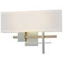 Hubbardton Forge Cosmo 16 1/2" Gold and Vintage Platinum Wall Sconce