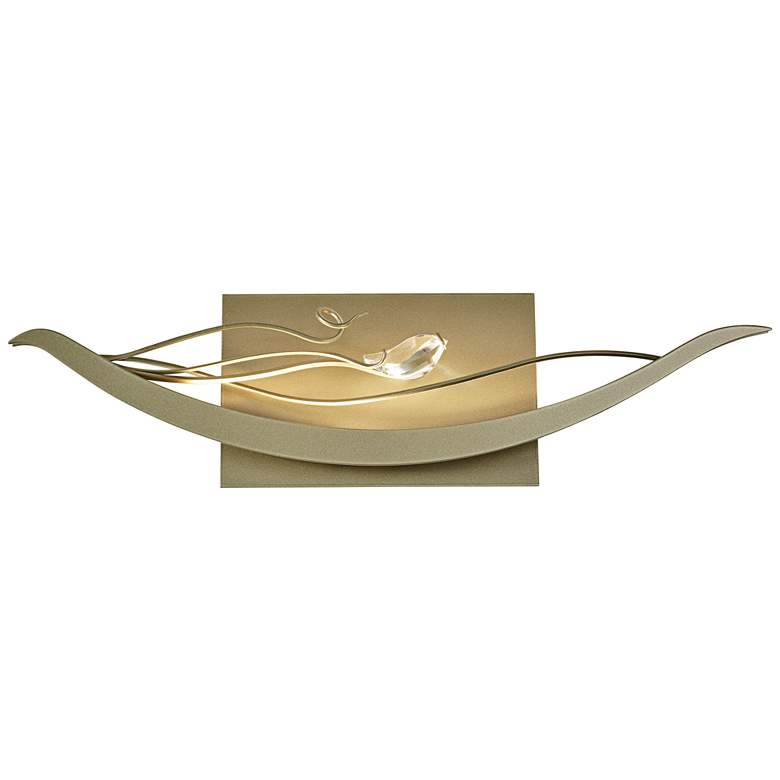 Image 1 Hubbardton Forge Courbe 6 1/2 inchH Soft Gold LED Wall Sconce