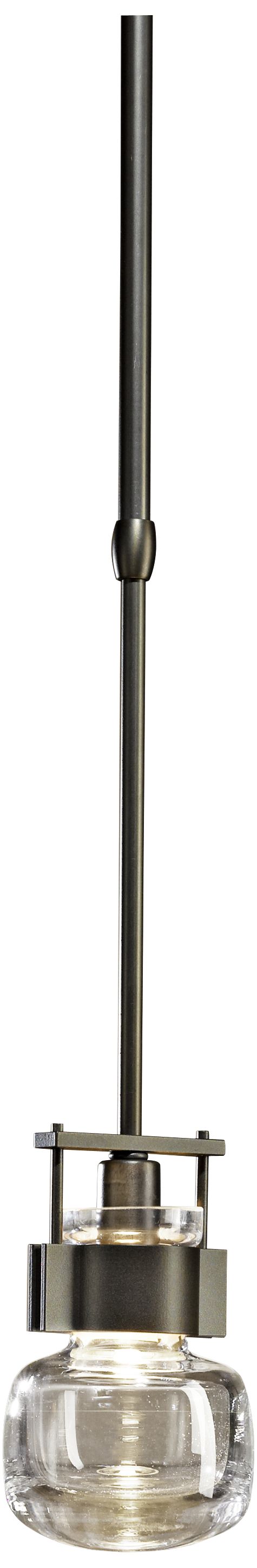 Image 2 Hubbardton Forge Cuff 4" Wide Dark Smoke Mini Pendant - Made to Order