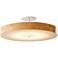 Hubbardton Forge Disq 23"W White and Cork LED Ceiling Light