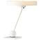 Hubbardton Forge Disq Frost Shade White Swivel LED Table Lamp