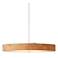 Hubbardton Forge Disq LED 23"W Cork-White Pendant Light