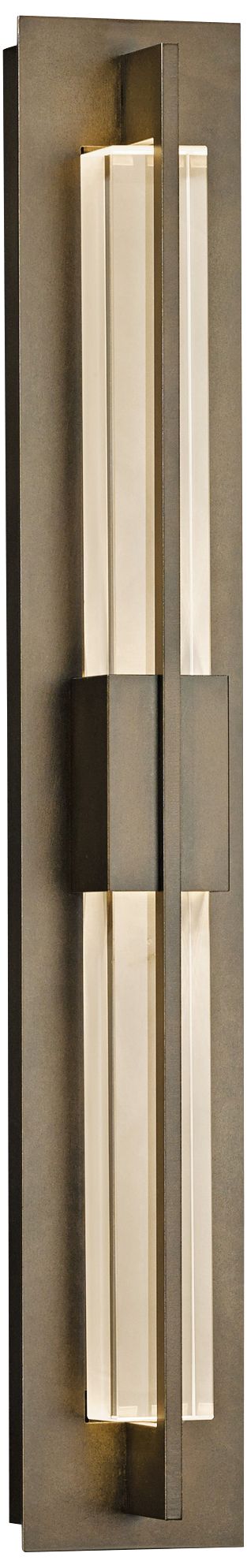 Hubbardton Forge Double Axis 31" High Bronze LED Wall Light - Made to Order