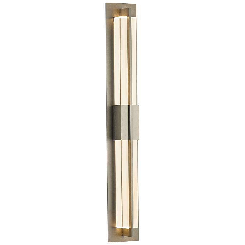 Image 1 Hubbardton Forge Double Axis 38" High Steel LED Wall Light