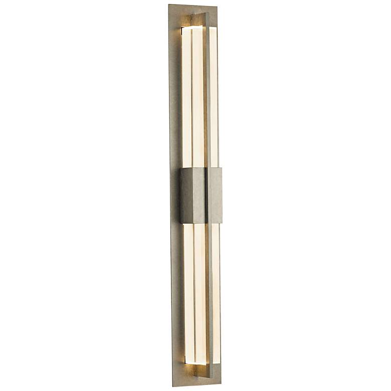 Image 1 Hubbardton Forge Double Axis 38 inch High Steel LED Wall Light