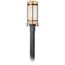 Hubbardton Forge Double Banded 22 1/4" High Post Light