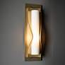 1_Hubbardton Forge Dune 15 1/2" High Modern Brass Wall Sconce