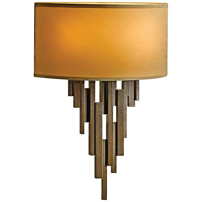 Image 1 Hubbardton Forge Echelon 14 1/2" High Bronze Wall Sconce