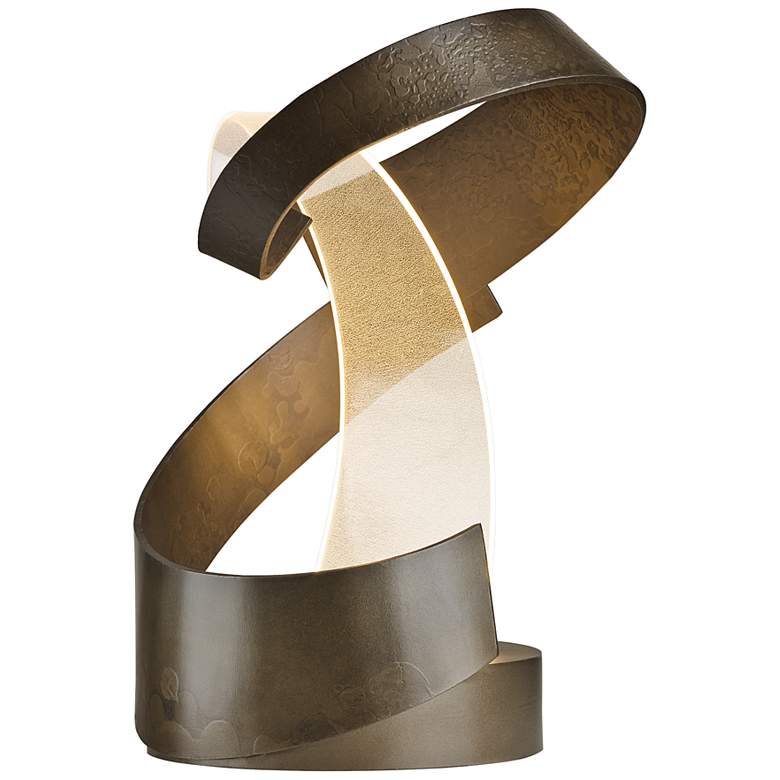 Image 3 Hubbardton Forge Encounter 15" High Dark Smoke LED Accent Table Lamp