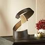 2_Hubbardton Forge Encounter 15" High Dark Smoke LED Accent Table Lamp