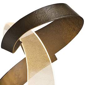 Image4 of Hubbardton Forge Encounter 15" High Dark Smoke LED Accent Table Lamp more views