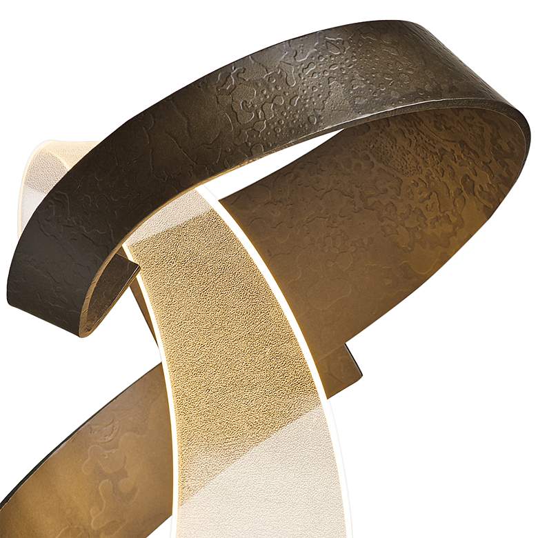 Image 4 Hubbardton Forge Encounter 15" High Dark Smoke LED Accent Table Lamp more views