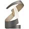 Hubbardton Forge Encounter 15" High Natural Iron Modern LED Table Lamp