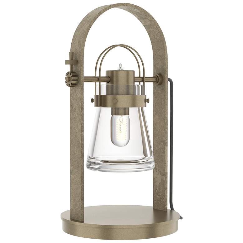 Image 1 Hubbardton Forge Erlenmeyer 19 1/2" High Soft Gold Table Lamp