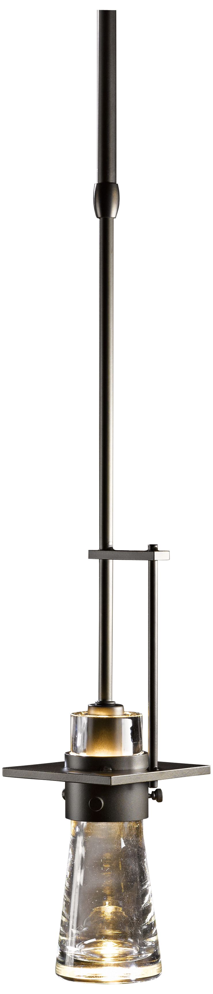 Image 2 Hubbardton Forge Erlenmeyer 4"W Glass & Smoke Mini Pendant Made to Order