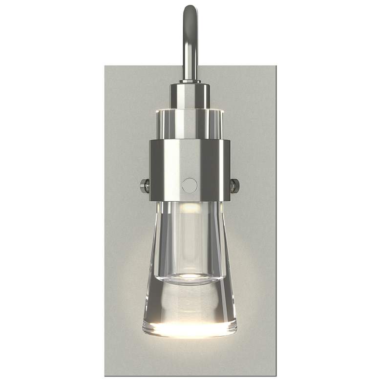 Image 1 Hubbardton Forge Erlenmeyer 9 1/2" High Sterling Wall Sconce