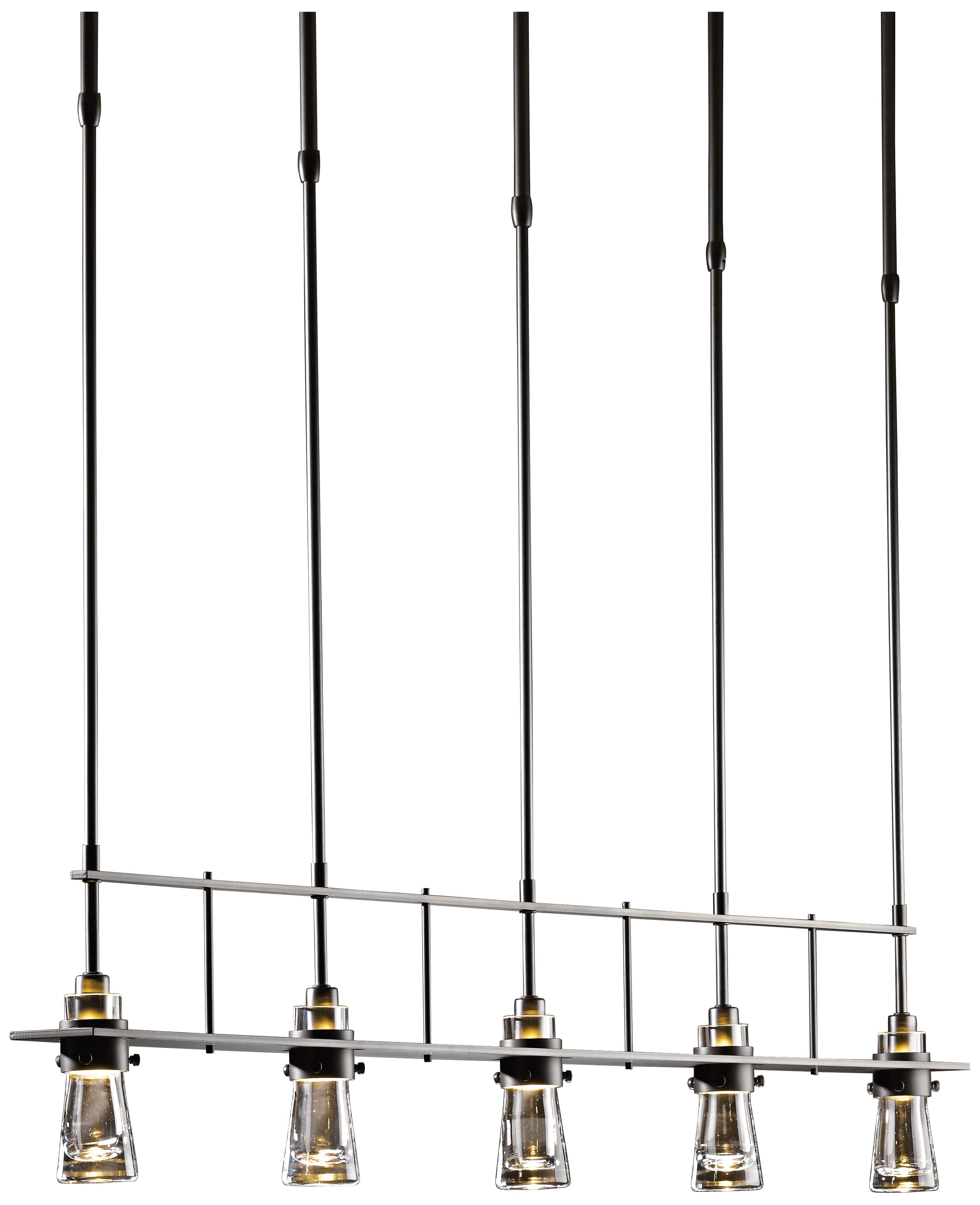 Hubbardton Forge Erlenmeyer Dark Smoke 5-Light Pendant - Made to Order