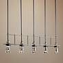 1_Hubbardton Forge Erlenmeyer Dark Smoke 5-Light Pendant