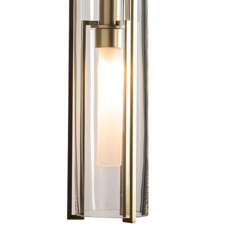 Image 2 Hubbardton Forge Exos 10 1/4" High Modern Brass Wall Sconce more views