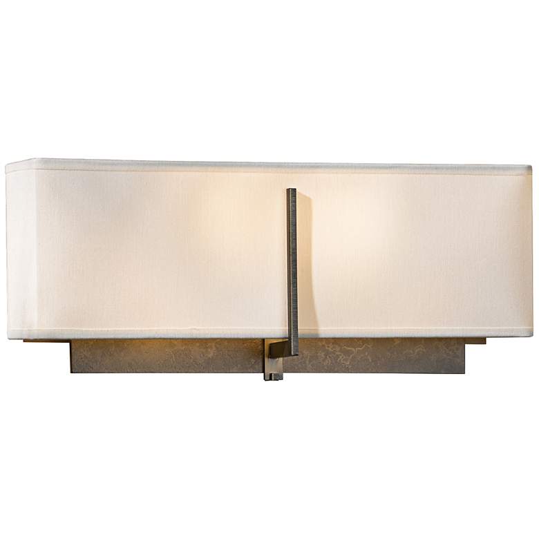 Image 1 Hubbardton Forge Exos 16 1/2 inch Wide Dark Smoke Wall Sconce