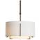 Hubbardton Forge Exos 16" Wide Bronze Pendant Light