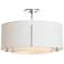Hubbardton Forge Exos 23" Wide Sterling Drum Ceiling Light