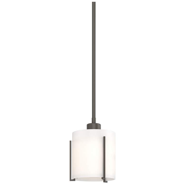 Image 1 Hubbardton Forge Exos 6"W Vintage Dark Smoke Mini Pendant
