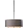 Hubbardton Forge Exos Double Shade Iron Pendant