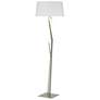 Hubbardton Forge Facet 66" Modern Sterling Silver Floor Lamp