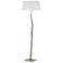Hubbardton Forge Facet 66" Modern Sterling Silver Floor Lamp