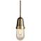 Hubbardton Forge Fizz 4" Wide Dark Smoke Mini Pendant