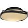 Hubbardton Forge Flora 14" Wide Black Ceiling Light