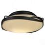 4_Hubbardton Forge Flora 14" Wide Black Ceiling Light more views